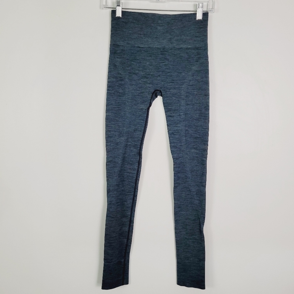 Ivy Park Hunter Green Marled Seamless High Waist‎ Leggings Size Med